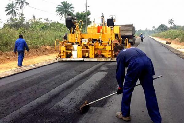 Asphalt Laying, Ugborhen-Ikerasan Road