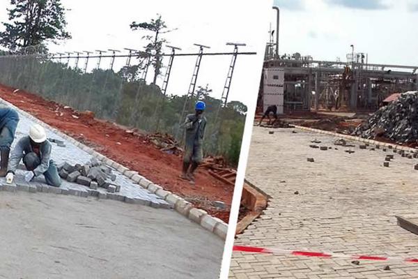 Foundation and Landscaping at Oben Gas Plant