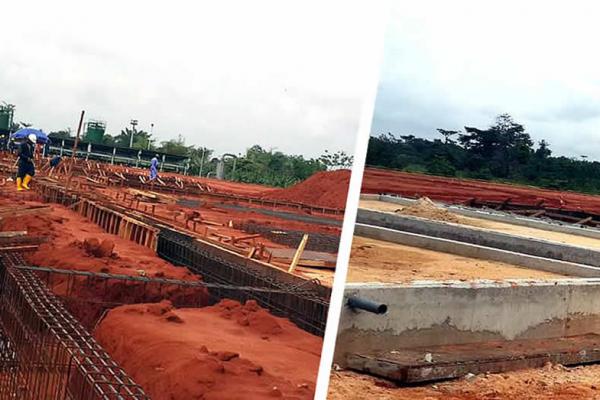 Foundation works and Plinths at Oben Gas Plant